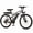 Gray, variant on Qlife Racer 27.5" Electric Bicycle for Adults, Full Suspension 21-Speed Mountain Ebike with 500W Brushless Motor, 48V 10.4AH Removable Battery Max 28mph Black