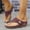 Red, variant on Willtoo Sandals for Women Casual Arch Support Slip On Buckle Strap Orthopedic Slippers Womens Flip Flops for Summer Beach Sandals Bathroom Waterproof Faux Leather Shoes