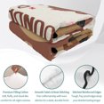 thumbnail image 4 of Twin XL Quilt Set 68''x98'', Groundhog Day Lightweight Bedspread Coverlet Set with 2 Pillow Shams, Pink Cherry Blossom Cartoon Animals Vintage Breathable All Season Quilt Bedding for Dorm/Guest Room, 4 of 9