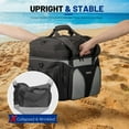 thumbnail image 6 of 55 Can Dual Compartment Soft Cooler Bag, Collapsible Lunch Bag Box for Men, Large Insulated Cooler Bag, Leakproof Lunch Cooler Bags for Beach Camping Travel Picnic (Black), 6 of 7