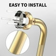 thumbnail image 4 of Dosaele 20 Inch Gold Shower Grab Bar   Stainless Steel Bathroom Grab Bar Bathroom Balance Bar Safety Handrail Support Handicap Injury Elderly Senior Assist Bath Handle, 4 of 7