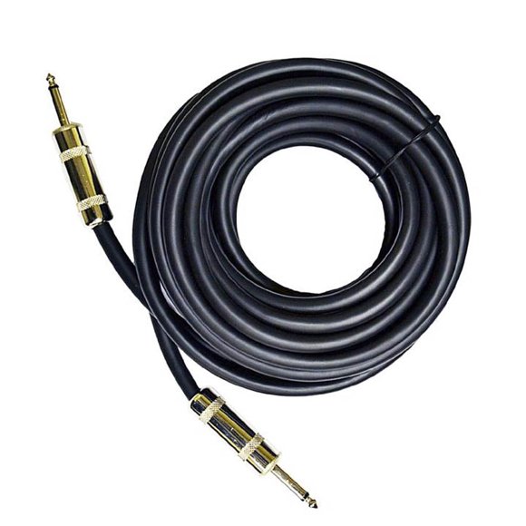 CA1019-18 - AUDIO CABLE 6.3MON PL-PL 18FT ME METAL TIN SR BLK