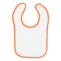 Rabbit Skins Infant Contrast Trim Terry Bib