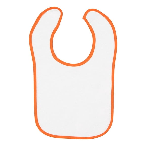 Rabbit Skins Infant Contrast Trim Terry Bib