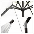 thumbnail image 2 of California Umbrella  9 ft. Aluminum Market Umbrella Collar Tilt - Matted White-Olefin-Woven Sesame, 2 of 2