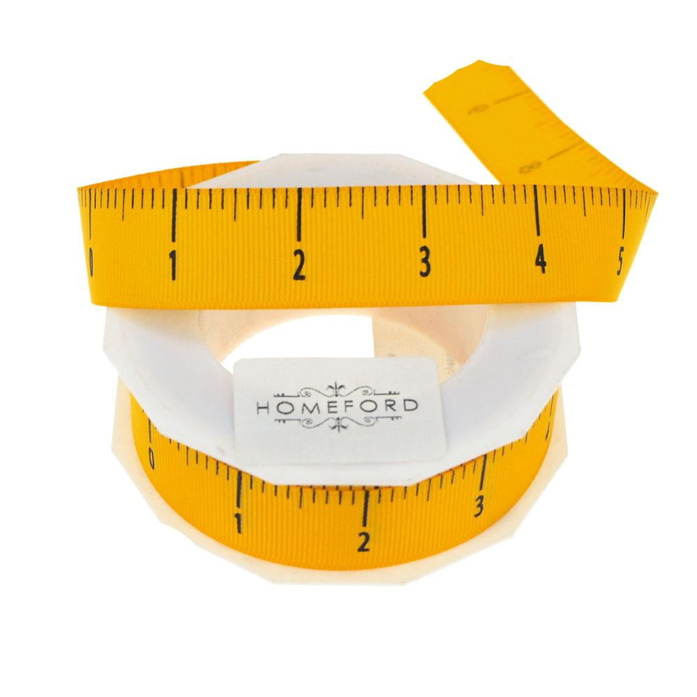 Ruler Grosgrain Ribbon, Yellow, 7/8-Inch, 10-Yard - Walmart.com