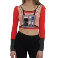 thumbnail image 1 of Star Wars Rebel Long Sleeve Women's Crop Top T-Shirt-Large, 1 of 7