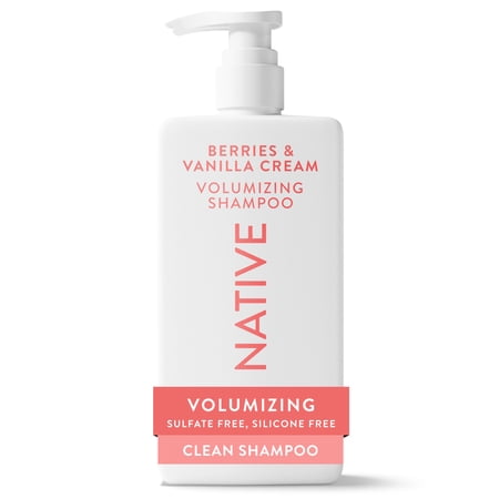 Native Sulfate Free Shampoo, Berries and Vanilla, Strengthening for Women and Men, 16.5 fl oz