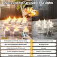 thumbnail image 2 of Velas tipo tealight recargables sin llama BUTHY, 12 piezas, con control remoto, 2 of 8