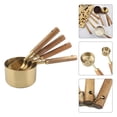 thumbnail image 3 of Goodhd Measuring Spoons Set Wood Handle Stainless Steel Measuring Scoop Baking Tool, 3 of 5