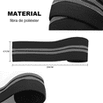 thumbnail image 5 of 1 Par Vendas Para Rodilla Elastica Rodilleras Gym Lab.G, Negra con Gris, 5 of 5