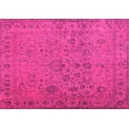 thumbnail image 1 of Ahgly Company Indoor Rectangle Abstract Pink Contemporary Area Rugs, 7' x 9', 1 of 4