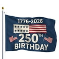 thumbnail image 4 of 250Th Anniversary Us Flag Decoration, Single-Sided Flag, M1Pc, 1776-2026 Birthday Commemoration, American Flag For Display, Patriotic Decor For S/Teens, 4 of 7