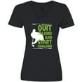 thumbnail image 3 of Inktastic Pool Player Gift Billiards Quote Women's V-Neck T-Shirt, 3 of 5