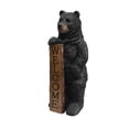 thumbnail image 4 of Welcome Bear Haven: Standing Black Bear with Heartwarming Welcome Sign, 4 of 5