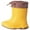 Light Yellow, variant on Kid Rain Boots Boy Rubber Waterproof Boots Girl Rainboots Size 9-10 Years