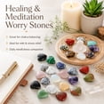 thumbnail image 2 of Heart Crystals Stones Valentine Crystals Exchange Gift Polished Heart Shaped Rocks Gemstones for DIY Make Necklace Bracelet Jewelry for Valentines Mother's Day Gift 0.8" 20PCS Set3, 2 of 7