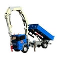 thumbnail image 1 of Camión grúa a escala 1: 60, juguete, regalos del Día de San Valentín, regalo de vacaciones, coche de ingeniería en miniatura, camiones de construcción Azul, 1 of 10