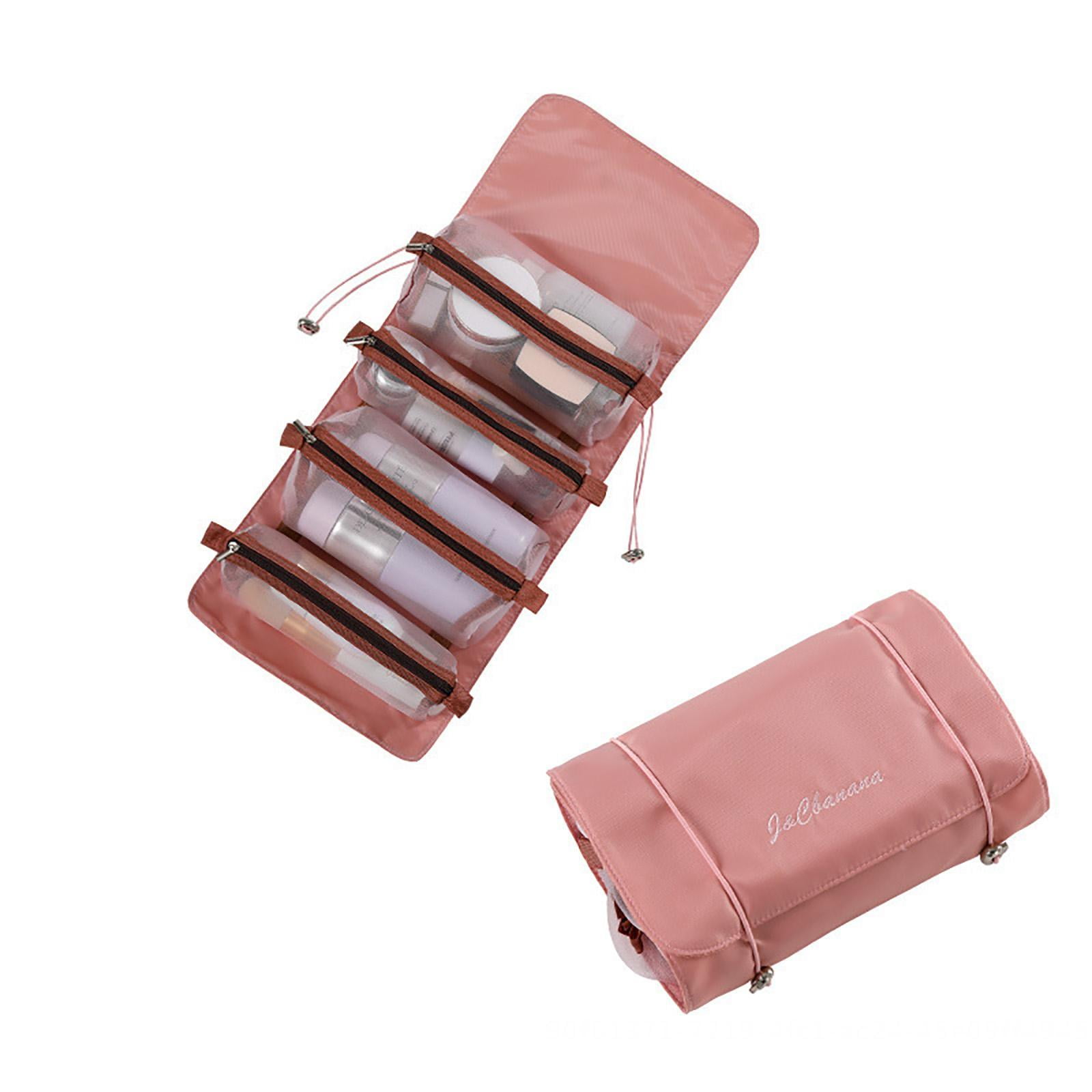 Kreigaven Hanging RollUp Makeup Bag, 8.5 Inch Toiletry Kit Travel