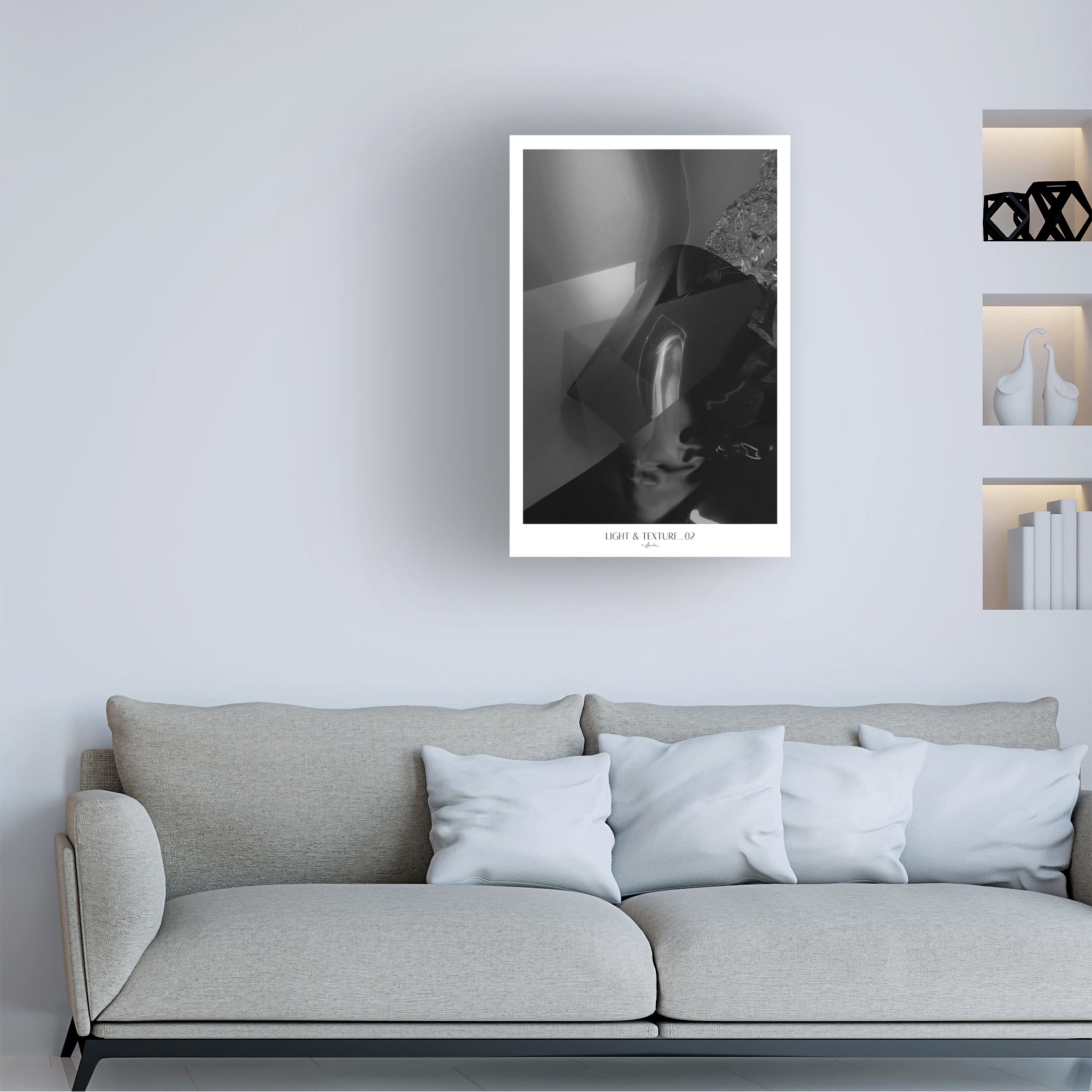 Trademark Fine Art Annika John Light and texture 02 Canvas Wall Art