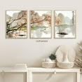 thumbnail image 2 of Japanese Scenery Art Floral Print Ink Painting Boat Bird Canvas Posters Asian Decor Japanese Wall Art for Living Room Bedroom Decoration, 2 of 6