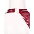 thumbnail image 6 of TiaoBug Women's Lyrical Ballet Contemporary Dance Ice Skating Asymmetrical Dress Burgundy L, 6 of 7