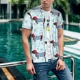 thumbnail image 6 of Lsque Dachshund Dog Puppy Pattern Mens Polo Golf Shirts Funny Graphics Shorts Sleeve Button Shirts Baseball T-shirt-Medium, 6 of 7