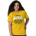 thumbnail image 4 of Michigan MI Student Campus Pride Men's Graphic T Shirt Tees Brisco Brands L, 4 of 6