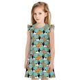 thumbnail image 1 of Fotbe Cute French Bulldog Vestido de Dormir para Niñas de 3 a 10 Años, Mangas Cortas, Estilo Princesa, Pijama Camisón con Mangas Voladas-XX-Large, 1 of 6
