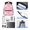 thumbnail image 6 of Lsque Pink Flamingo Classic Casual Backpack - Large Capacity Water-Resistant Backpack for School, Work, Travel, and Outdoor Activities, 6 of 8
