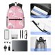 thumbnail image 3 of Easygdp Pink Flamingo Mochila Casual para Portátil, Mochila para Escuela, Viajes, Negocios, 3 of 5