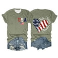 thumbnail image 2 of HEILAU 4th of July Shirts for Women Independence Day American Flag Graphic Tees Casual Short Sleeve Patriotic T Shirts Loose Summer Tops, 2 of 3