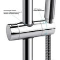 thumbnail image 4 of 1PCS (orange) Shower Clamp 18-25mm ABS Adjustable Replacement Hand Shower Rail Head Slider Clamp Support Bracket Chrome, for Bathroom, 4 of 5