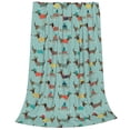 thumbnail image 2 of Balery Dachshund Dog Puppy Manta de Felpa Suave y Acogedora – Cobija de Franela Aterciopelada para Cama, Lavable y Cálida para Sofá, Mascotas, Transpirable-60"x50", 2 of 7