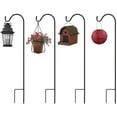 thumbnail image 3 of Sorbus Shepherds Hooks for Outdoor - Set of 10 Extendable Garden Planter Stakes for Bird Feeders, Outdoor Décor, Plants, Lights, Lanterns, Flower Baskets and More! Supports Up to 6.5 Lbs. (10 Pack), 3 of 5