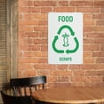 thumbnail image 3 of Waste Food Scraps Sign Safe Sign, Signs Outdoor, 12 X 8 In, Sign For Home, Business, Driveway Alert, 3 of 6