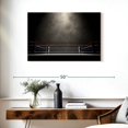 thumbnail image 3 of Elephant Stock Dark Boxing Ring Wall Art - Horizontal Canvas Wall Art - Living Room Wall Decor - Sports Canvas - Black And Gray Decor - 36" x 24", 3 of 8