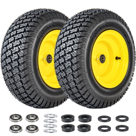 16×6.50-8 Tubeless Tire and Wheel 16×6.5-8 Lawn Mower Tires 3 Offset Hub 3/4 or 5/8 Bearing Universal Fit Riding Mower and Garden Tractor Front Wheel 4 Ply S-Turf Pattern 2 Pack 16×6.50-8 Tubeless Tire and Wheel 16×6.5-8 Lawn Mower Tires 3 Offset Hub 3/4 or 5/8 Bearing Universal Fit Riding Mower and Garden Tractor Front Wheel 4 Ply S-Turf Pattern 2 Pack