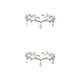 thumbnail image 1 of Sonducket Diadema de estilo Vintage para mujer, diadema de cristal para sesión de fotos, tocado de fotografía, decoración para la cabeza, Plata 2piezas, 1 of 6