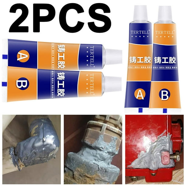 2x A B Reparación Metales Super Pegamento Resistencia Al Calor Pasta Gel (100 G)