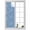 Blue, variant on Dreamy Flower Window Privacy Film, Vintage Abstract Rustic Floral Pink Purple Botanical Frosted Glass Window Clings Static Cling UV Heat Blocking Reusable Door Sticker for Bathroom 19.6 x 39.3 Inch