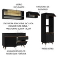 thumbnail image 4 of Madesa Gabinete de Cocina Integral Completa 260 cm Reims Negro 12, 4 of 12
