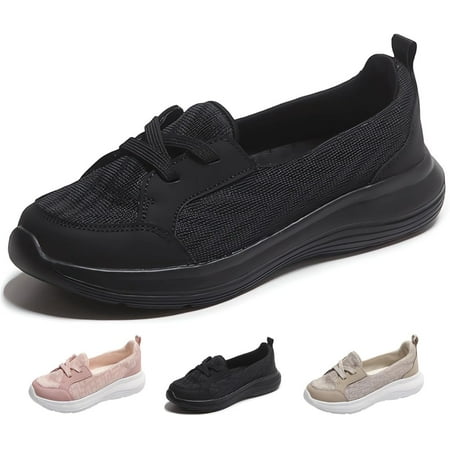 Orthopedic Womens Breathable Slip on Arch Support antislip Shoes on The Go Comfort Loafers Flats Wide Width Fit Walking Slip-Ins Sneakers Boat Shoes