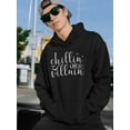 thumbnail image 2 of Chillin' Like A Villain Hoodie Men -Image by Shutterstock, Male 4X-Large, 2 of 4