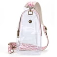 thumbnail image 3 of Sac Banane Transparent en PVC Sac Banane de Hanche Clair Sac à Main pour Dames Sac à Main (Rose), 3 of 10