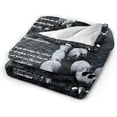 thumbnail image 6 of Psalm 23 The Lord is My Shepherd Sheep Grazing Poem Blanket, Beach Blankets Soft Flannel Plush Throw Blankets Bed Couch Air Conditioning Blanket for Teen, Boys, Girls, Kids, Men,Women, Adult,40x50 in, 6 of 6