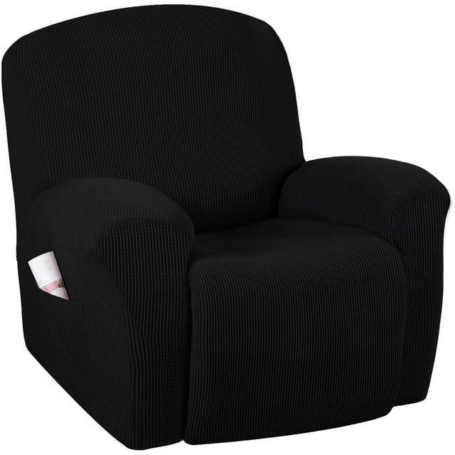 Super Stretch Recliner Couch Covers Chair Cover Form Fitted Non Slip Reclining Slipcovers for Standard Large Recliner, Soft Thick