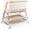 White, variant on suihuooo 4 in 1 Baby Bassinet Bedside Sleeper, Height Adjustable, Easy Folding,White