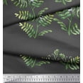 thumbnail image 3 of Soimoi Gray Velvet Fabric Mimosa Pudica Leaves Print Fabric by Yard 60 Inch Wide, 3 of 3