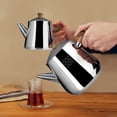 thumbnail image 3 of Serenk Traditional Turkish Tea Pot, 18/10 Stainless Steel, Rapid Boil Stove Top, 3 of 8